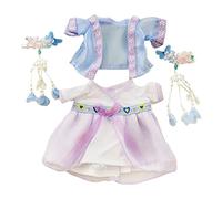 niannyyhouse Muñeco de peluche antiguo Hanfu de 20 cm, vestido de chal de 8 pulgadas (azul + morado)