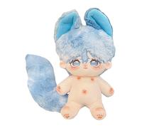 niannyyhouse Orejas de conejo para niño, cola de cuerpo de peluche de 20 cm, ropa portátil (4 con esqueleto)