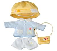 niannyyhouse Ropa de muñeca BJD de 11 cm-12 cm para OB11, juego de jardín de infantes a escala 1/12, accesorios para figuras de acción (azul)