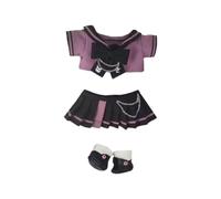 niannyyhouse Ropa de muñeca de 20 cm, camisas, faldas, zapatos, traje de estudiante, accesorios de vestir de muñeca de peluche de 8 pulgadas