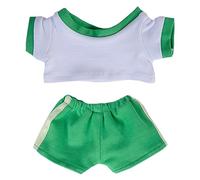niannyyhouse Ropa de muñeca de felpa de 10 cm, 15 cm, 20 cm, camiseta de contraste, conjunto de ropa deportiva, juguete de peluche suave, accesorios de vestir (a2, 20 cm)