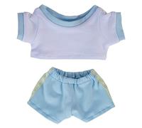 niannyyhouse Ropa de muñeca de felpa de 10 cm, 15 cm, 20 cm, conjunto de ropa deportiva de contraste, conjunto de ropa deportiva, juguete de peluche suave, accesorios de vestir (A11, 20 cm)