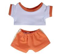 niannyyhouse Ropa de muñeca de felpa de 10 cm, 15 cm, 20 cm, conjunto de ropa deportiva de contraste, conjunto de ropa deportiva, juguete de peluche suave, accesorios de vestir (A8, 20 cm)