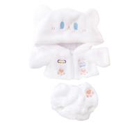 niannyyhouse Ropa de muñeca de felpa de 10 cm ~ 15 cm, 20 cm y 40 cm, pantalones con capucha y pantalones de oso de leche, accesorios de muñeca de vestir (40 cm)