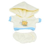 niannyyhouse Sudadera con capucha de oso amarillo de 20 cm