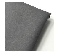 NIANTONG 160cm de Ancho Tela de Polipiel por Metros con Patrón Litch Cuero Imitación Tela para Manualidades de Bricolaje, Muebles, Sofás, Sillas(Color:Gris)