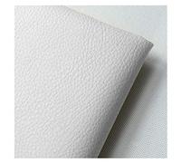 NIANTONG 160cm de Ancho Tela de Polipiel por Metros con Patrón Litch Cuero Imitación Tela para Manualidades de Bricolaje, Muebles, Sofás, Sillas(Color:Blanco)