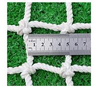 NIANTONG Red de Escalera Blanca, Red de Seguridad para Niños, Red de Valla para Jardín de Juegos, Red Decorativa, Red de Carga para Camiones, Cuerda de 5mm, Malla de 5cm(Size:3x4m(10x13ft))