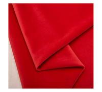 NIANTONG Tela de Terciopelo por Metro 145x100cm Material de Terciopelo Suave Liso para Coser Manualidades, Decoraciones, Cojines(Color:Rojo)