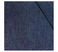 NIANTONG Tela Vaquera Lavada por Metro 150cm de Ancho 100% Algodón Tela de Vestir Ligera para Ropa, Costura De Manualidades, No Elástica(Color:Azul Marino)