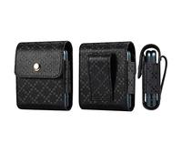Niaoszhex Bolsa Universal para teléfono con Pantalla Plegable, riñonera para: Samsung Galaxy Z Flip/Flip3 5G/Flip4/Flip5, Huawei P50 Pocket, Motorola RAZR 5G/RAZR 2019, etc.(3257 Negro)