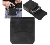 Niaoszhex Bolsa Universal para teléfono con Pantalla Plegable, riñonera para: Samsung Galaxy Z Flip/Flip3 5G/Flip4/Flip5/Flip6, Trova N3 Flip, Motorola RAZR 5G/RAZR 2019, etc.(3056 Negro)