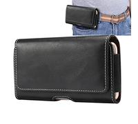 Niaoszhex Bolsa Universal para teléfono, Funda con Clip para cinturón, riñonera Horizontal para: iPhone 13/14/15/16/Plus/Pro/Max, Samsung S23/S24/S25/Lite/Plus/Ultra/A53/A54 (6.9" Negro 9318)