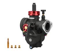 NIBBI PE 24mm Carburador Alto Rendimiento para Motos 140cc-160cc con Revestimiento Protector Incluye Brida y Boquilla Compatible con Cross, Dirt Bike, Pit Bike, ATV, Motocross y Mini GP
