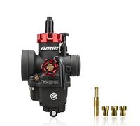 NIBBI PE 26mm Carburador Alto Rendimiento para Motos 150cc-200cc con 3 Boquillas un Inyección Piloto y Revestimiento Protector Apto para Cross, Dirt Bike, ATV, Motocross, Pit Bike, Mini GP