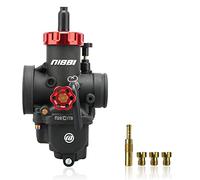 NIBBI PE 28mm Carburador Alto Rendimiento para Motos 200cc-250cc con 3 Boquillas un Inyección Piloto y Revestimiento Protector Apto para Cross, Dirt Bike, ATV, Motocross, Pit Bike, Mini GP