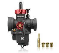 NIBBI PE 28mm Carburador Alto Rendimiento para Motos 200cc-250cc con Revestimiento Protector Incluye Brida y Boquilla Compatible con Cross, Dirt Bike, Pit Bike, ATV, Motocross y Mini GP