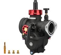 NIBBI PE 28mm Carburador Alto Rendimiento para Motos 200cc-250cc con Revestimiento Protector Incluye Brida y Boquilla Compatible con Cross, Dirt Bike, Pit Bike, ATV, Motocross y Mini GP