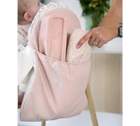 Nibble and Rest Práctica bolsa de bolsillo para trona, compatible con IKEA Antilop Trona, accesorios de trona, material lavable e impermeable, una bolsa grande con un bolsillo interno con cremallera,