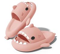 NIBESSER Chanclas Tiburon Hombre Mujer Chanclas Mujer Verano Comodas Chanclas Playa Mujer Antideslizantes de Suela Gruesa Zapatillas Tiburon Piscina Divertidas Secado Rápido, Rosa, 36/37 EU