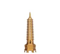 NIBHZ Adorno de Pagoda Wenchang de latón finamente elaborado, de 9 o 13 Niveles, Ideal para Salas de Estar, Estudios y Regalos,26cm