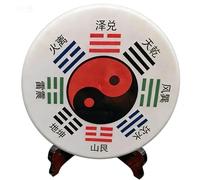 NIBHZ Escultura Pantalla de Oficina de Jade Blanca Decoración del hogar Adornos de Escritorio Ornamentos de estantería Esculturas,20 × 20 × 1.8 cm