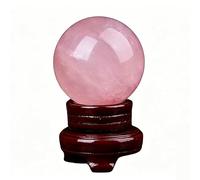 NIBHZ Esfera de Cristal de Cuarzo Rosa Natural, Bola de decoración de Cristal Rosa Pulido, Bola de Piedras Preciosas curativas de Reiki, Adorno de Escritorio para el hogar,280mm