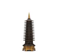 NIBHZ Estatua de Torre de Pagoda, Escultura de Estilo de Hada asiática, artículo de colección de diseño Tradicional, decoración de Escritorio para el hogar,32cm