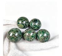 NIBHZ Hermosas Piedras Preciosas Verdes Naturales, Esfera Redonda, Regalo de Esfera curativa de Cristal,500g