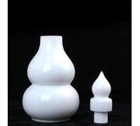 NIBHZ Inicio Feng Shui Buena Suerte Calabaza de Jade Blanco Feng Shui Interior Regalo de inauguración Entrada Interior al Aire Libre Negocio,Blanca,20cm