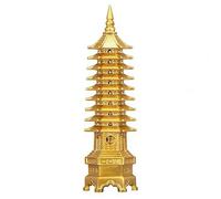 NIBHZ Modelo de Torre Wenchang Obra de Arte Hecha a Mano Cultura de la Torre China Decoración Interior, Bronce,60cm