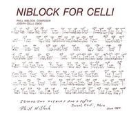 Niblock - Niblock for Celli/Celliplays Niblock [Vinilo]