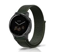 Niboow 18mm Correa para Huawei Watch GT 4 41mm/Garmin Venu 3S/Venu 2S, Ajustable Repuesto Velcro Correa para Garmin Vivoactive 4S 40mm/Vivomove 3S 39mm/Forerunner 255S Music - Verde