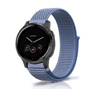 Niboow 18mm Nailon Correa para Garmin Venu 4 41mm/Venu 3S 41mm/Venu 2S | para Garmin Forerunner 265S/255S/255S Music/Vivoactive 4S 40mm Hombres Mujeres Respirable Ajustable Correa-Azul