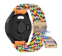 Niboow 20mm Correa Compatible con Garmin Forerunner 70/170/ 170 Music 43mm/165/165 Music/570 42mm, Nylon Trenzada Correa para Garmin Venu Sq 2/Sq 2 Music Edition/2 Plus/Approach S50/S44 - Colorido