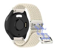 Niboow 20mm Correa Compatible con Garmin Vivoactive 6/Vivoactive 5/Vivoactive 3 music/Forerunner 165, Nylon Trenzada Correa para Garmin Venu Sq 2/Venu 2 Plus/Sq 2 Music/Venu Sq Music - Albaricoque