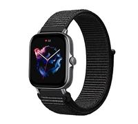 Niboow 20mm Correa para Amazfit GTR Mini/GTS 4/GTS 3/GTS 4 Mini/GTS 2 Mini/GTS 2e/GTS 2/GTS/GTR 42mm, Nylon Deportiva Repuesto Correa para Amazfit Bip 3 Pro/Bip 3/Bip S/Bip Lite/Bip U Pro-Negro