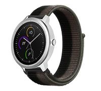 Niboow 20mm Correa para Garmin Vivoactive 6 / Vivoactive 5 / Vivoactive 3 music/Forerunner 165, Nylon Correa para Garmin Venu Sq 2 / Venu Sq 2 Music/Venu 2 Plus/Venu Sq Music - Verde/Gris