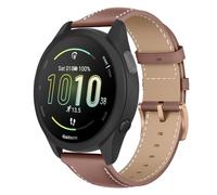 Niboow 20mm Cuero Correa para Garmin Forerunner 70/170/170 Music(43mm) | para Garmin Forerunner 570 42mm/Approach J1 (43mm)/S50/S44/Vivoactive 6, con Hebilla de Acero Inoxidable Suave Cuero Correas