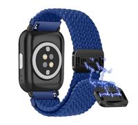 Niboow 20mm Trenzada Correa para Amazfit Active 2/Active/GTR Mini/GTS 4/GTS 4 Mini/GTS 3/GTS 2e/GTS 2, Band Elástica Nylon Trenzada con Cierre Magnética para Amazfit Bip 3/Bip 3 Pro/Bip S - Azul