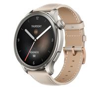Niboow 22mm Correa para Amazfit Balance/Bip 5 /Cheetah/Cheetah Pro/GTR 4/GTR 3 Pro, Correas de Repuesto de Cuero para Garmin Venu 3/Forerunner 265/Forerunner 255/vivoactive 4/Venu 2/Active - Blanco