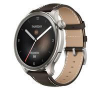 Niboow 22mm Correa para Amazfit Balance/Bip 5 /Cheetah/Cheetah Pro/GTR 4/GTR 3 Pro, Correas de Repuesto de Cuero para Garmin Venu 3/Forerunner 265/Forerunner 255/vivoactive 4/Venu 2/Active - Café