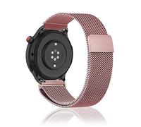 Niboow 22mm Correa para Amazfit Bip Max/Bip 6/Bip 5/GTR 4/GTR 3 Pro/GTR 3/GTR 2 eSIM/GTR 2e, Metal Acero Inoxidabl Correa para Amazfit Balance 3/Balance2/Balance/Balance Ultra/Cheetah 2 Ultra - Rosado