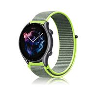 Niboow 22mm Correa para Amazfit Bip Max/Bip 6/Bip 5/GTR 4/GTR 3 Pro/GTR 3/GTR 2 eSIM, Nylon Deportiva Repuesto Correa para Amazfit Balance 3/Balance2/Balance/Balance Ultra/Cheetah 2 Ultra - Amarillo