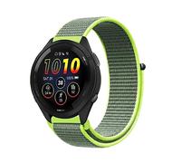 Niboow 22mm Correa para Garmin Forerunner 265/Forerunner 255/Forerunner 255 Music, Nylon Muñequeras Pulseras Repuesto para Garmin Vivoactive 4/Venu 2/Amazfit GTR 4/Xiaomi S1 Active-Amarillo