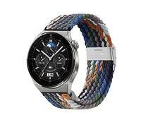 Niboow 22mm Correa para Huawei Watch GT 5 46mm/GT 5 Pro 46mm/GT 4 46mm/GT 3 Pro 46mm/GT 3 46 mm/GT Runner/GT 2 46 mm, Nylon Elástica Correas para Huawei Watch 4/Watch 4 Pro/Watch Buds - Color Vaquero