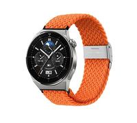 Niboow 22mm Correa para Huawei Watch GT 5 46mm/GT 5 Pro 46mm/GT 4 46mm/GT 3 Pro 46mm/GT 3 46 mm/GT Runner/GT 2 46 mm, Nylon Elástica Correas para Huawei Watch 4/Watch 4 Pro/Watch Buds - Naranja