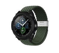 Niboow 22mm Correa para Samsung Galaxy Watch 3 45mm/Galaxy Watch 46mm/Gear S3 Frontier/Gear S3 Classic/Gear S, Nylon Correa para Xiaomi Watch 2 Pro/Watch S1/Watch S1 Active/Mi Watch-Verde Oscuro