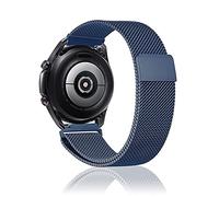Niboow 22mm Correa Para Samsung Galaxy Watch 3 45mm/Gear S3 Frontier/S3 Classic/Gear S/Galaxy Watch 46mm, Acero Inoxidabl Metal Para Xiaomi Watch 2 Pro/Watch S1/Watch S1 Active/Mi Watch-Azul