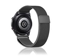 Niboow 22mm Correa Para Samsung Galaxy Watch 3 45mm/Gear S3 Frontier/S3 Classic/Gear S/Galaxy Watch 46mm, Acero Inoxidabl Metal Para Xiaomi Watch 2 Pro/Watch S1/Watch S1 Active/Mi Watch-Negro